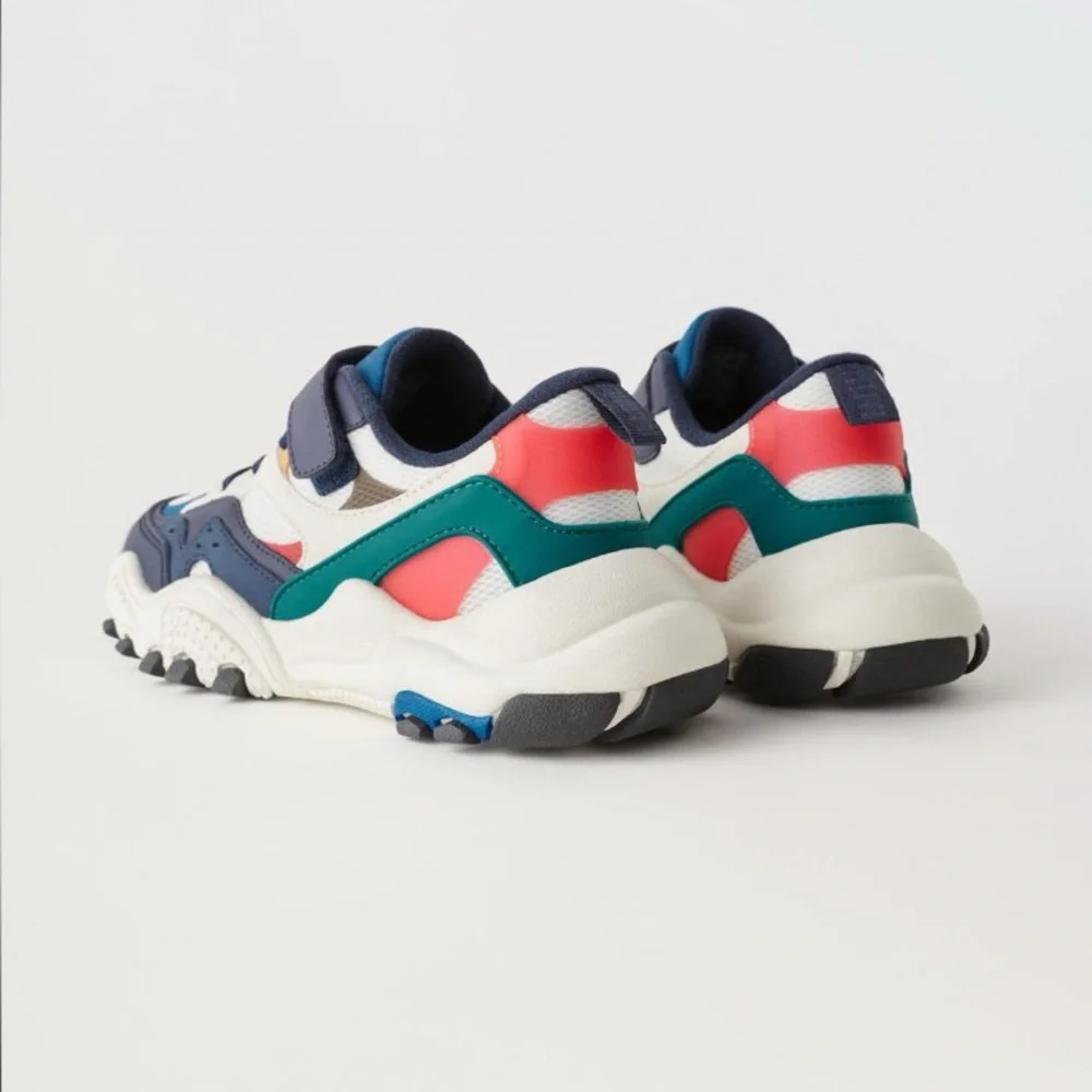 Zara kids, multi color sneakers, 13.5 (7.5 inches)